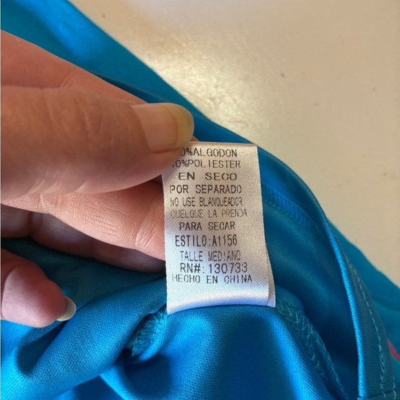 Umgee Bohemian Dress, Embroidered Details, Bell Sleeves, Size Medium, Blue, EUC - Picture 7 of 9